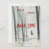Magic Love - Wedding Movie Poster Style Uitnodigin Kaart (Voorkant)
