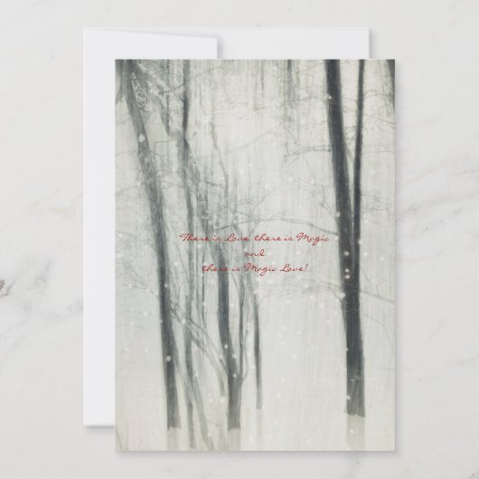 Magic Love - Wedding Movie Poster Style Uitnodigin Kaart (Achterkant)