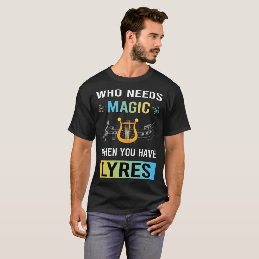 Magic Lyre nodig T-shirt (Voorkant volledig)