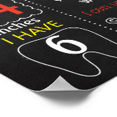 Magic Magicia AbraCadabra First Birthday-teken Poster (Hoek)