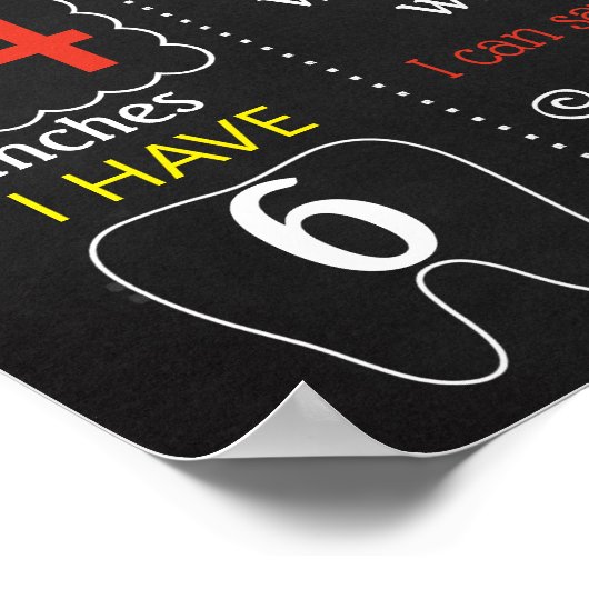 Magic Magicia AbraCadabra First Birthday-teken Poster (Hoek)