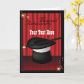 Magic Magician Custom Greeting Kaart (Gele Bloem)