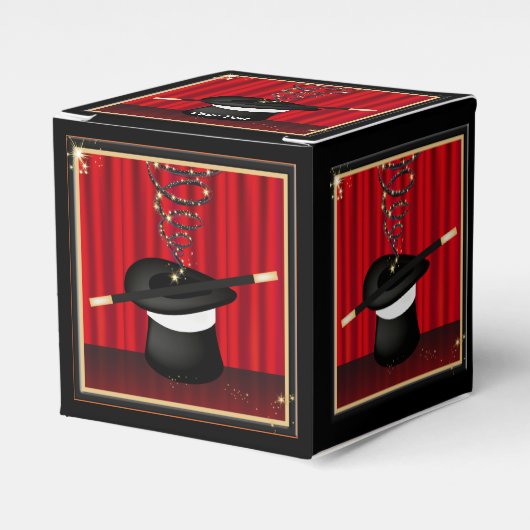 Magic Magician Event Custom Party Favor Box Bedankdoosjes (Voorkant Zijde)