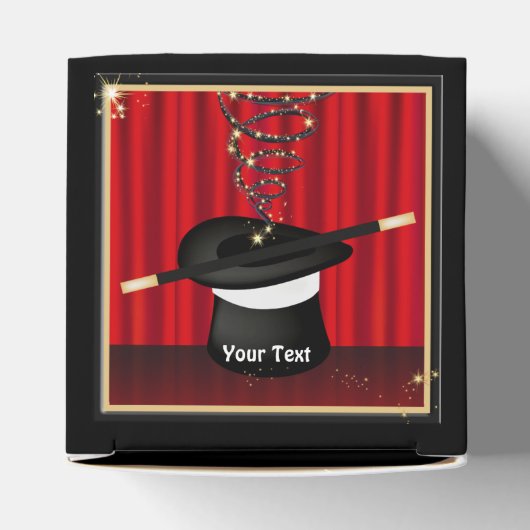 Magic Magician Event Custom Party Favor Box Bedankdoosjes (Bovenkant)