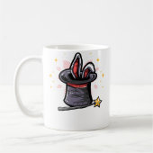 Magic Magician Hat Rabbit In A Hat Magic Wand Koffiemok (Links)