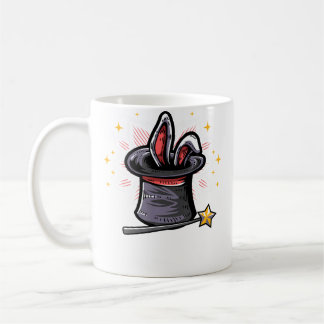 Magic Magician Hat Rabbit In A Hat Magic Wand Koffiemok