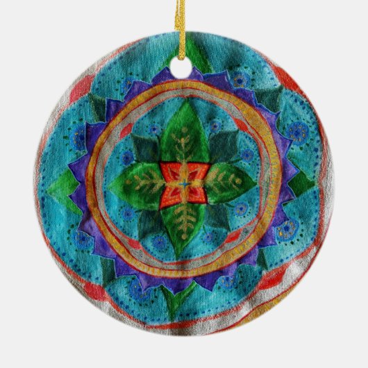 Magic Mandala Circle Ornament (Achterkant)