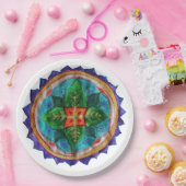 Magic Mandala Custom Paper Borden 9 in Papieren Bordje (Feest)