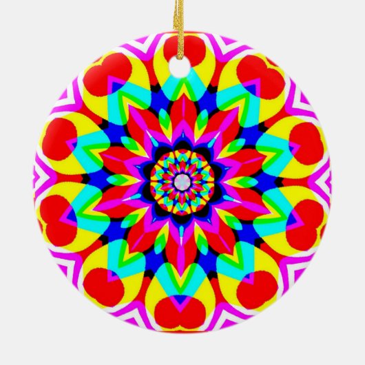 Magic mandala keramisch ornament (Achterkant)