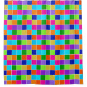 Magic Marker Checkers Douchegordijn (Voorkant)