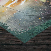 Magic Marsh Morning - Koffie in bloemen in raam Tissuepapier