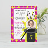 Magic Me Birthday Pink Kaart (Staand voorkant)