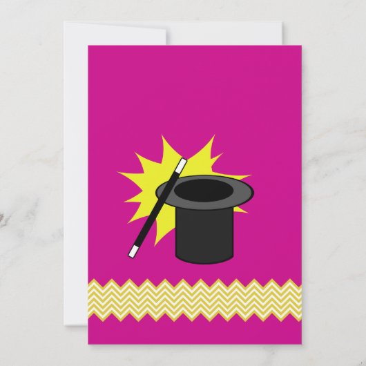 Magic Me Birthday Pink Kaart (Achterkant)