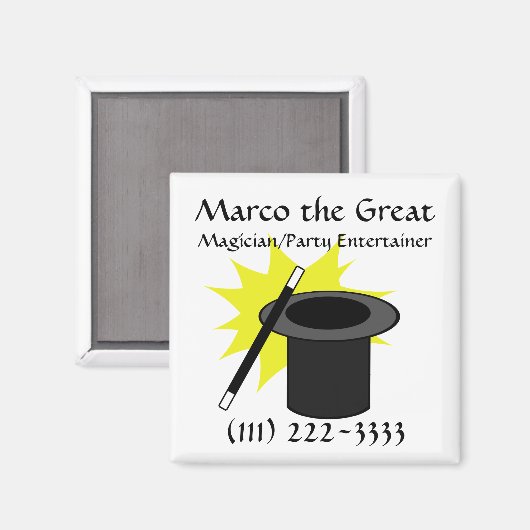 Magic Me / Magician's Pet Magneet (Voorkant / Achterkant)