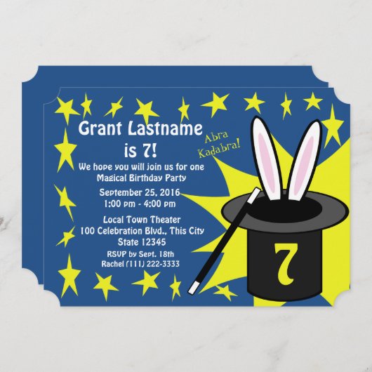 Magic Me Verjaardag Kaart (Voorkant / Achterkant)