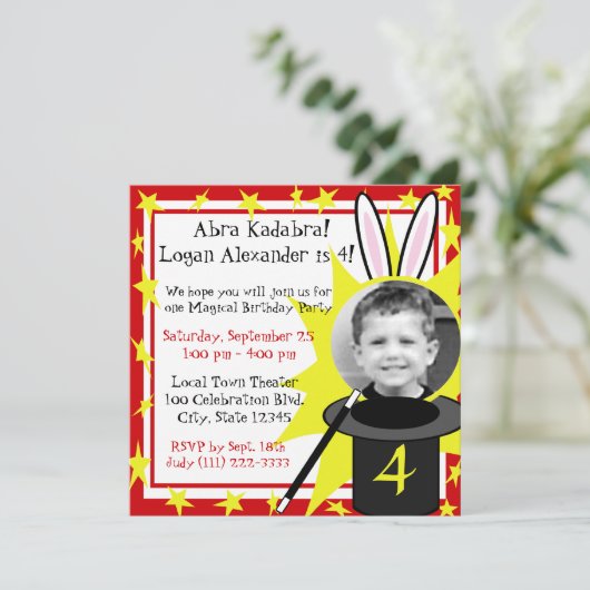 Magic Me Verjaardag Kaart (Staand voorkant)