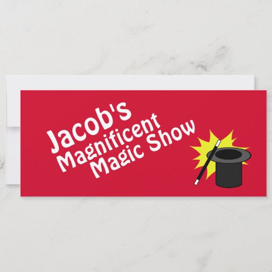 Magic Me Verjaardag Rood Kaart (Achterkant)