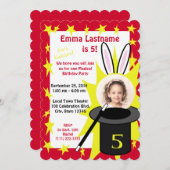 Magic Me Verjaardag Rood Kaart (Voorkant / Achterkant)