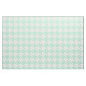 Magic Mint and White Houndstooth Pattetrn Stof (Fat Quarter)