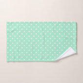 Magic Mint en White Polka Dot Pattern Bad Handdoek (Handdoek)