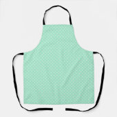 Magic Mint en White Polka Dot Pattern Schort (Voorkant)