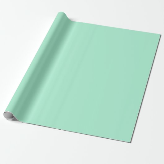 Magic Mint Green Cadeaupapier (Uitgerold)