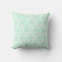 Magic Mint Green en White Ziggy Pattern