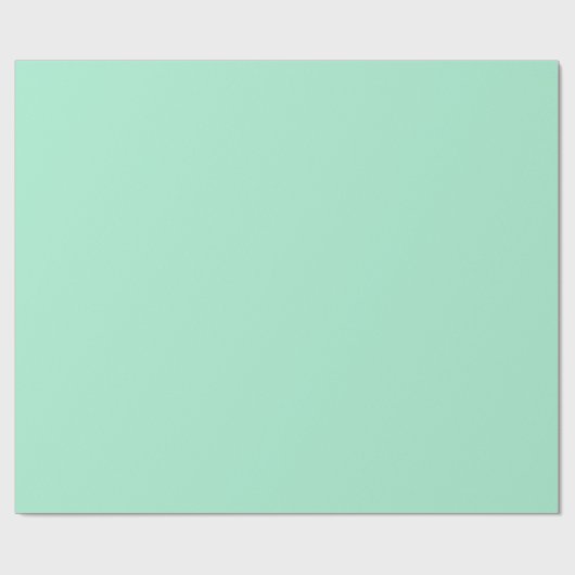 Magic Mint Solid Color Cadeaupapier (Vlak)