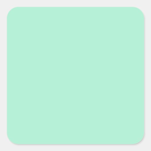 Magic Mint Stickers; Kies Vorm Vierkante Sticker (Voorkant)