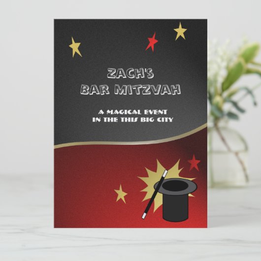Magic Mitzvah Kaart (Staand voorkant)
