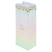 Magic Moment & Gold Confetti Wijn Cadeautas (Achterkant Gekanteld)