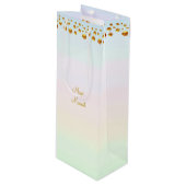 Magic Moment & Gold Confetti Wijn Cadeautas (Voorkant Gekanteld)