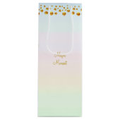 Magic Moment & Gold Confetti Wijn Cadeautas (Voorkant)