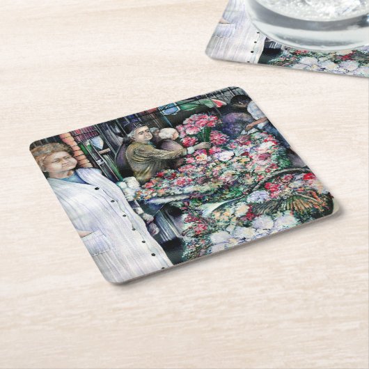 Magic Moment in Misloc Market Kartonnen Onderzetters (Schuin)