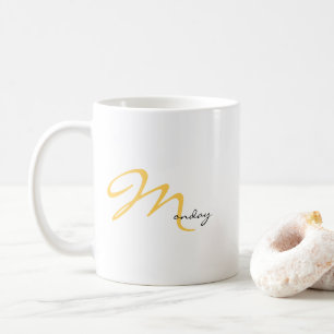 Magic Monday Motivatie Nieuwe Start Typografie Koffiemok
