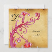 MAGIC MONOGRAM-perkament levendig helder Kaart (Voorkant)