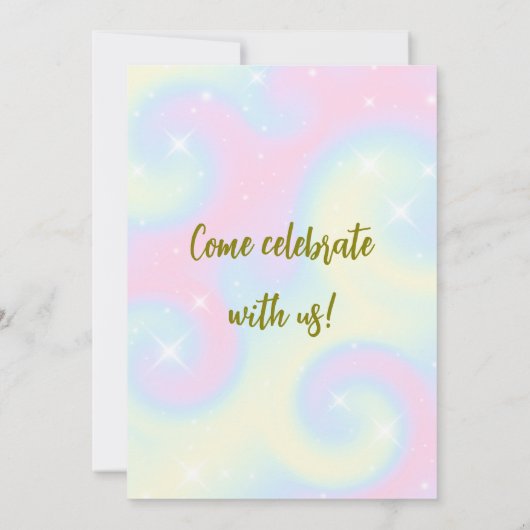 Magic Monsters Verjaardag Uitnodiging (Achterkant)