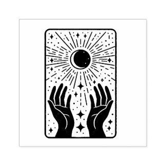 Magic Moon Tarot Kaart Rubber Stamp Rubberstempel