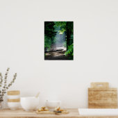Magic Morning Light op Forest Trail Poster (Keuken)