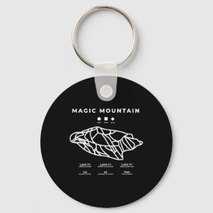 Magic Mountain Ski Snowboarden Skiën Idaho Skilope Sleutelhanger