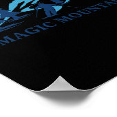 Magic Mountain Vermont Ski Resort Skiër Poster (Hoek)