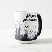 magic mug with Halloween design Magische Mok (Voorkant rechts)