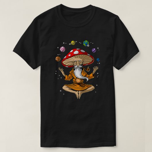 MAGIC MUSHROOM BUDDHA 4 T-SHIRT (Design voorkant)