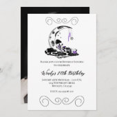 Magic Mushroom Crystal Moon Garden Verjaardag Kaart (Voorkant / Achterkant)