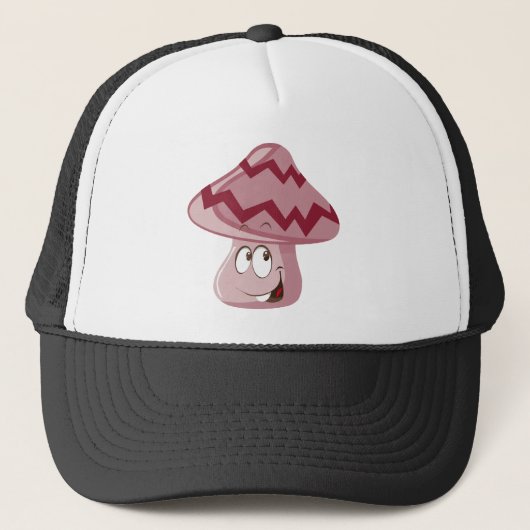Magic Mushroom Emoji Trucker Pet (Voorkant)