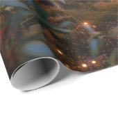 Magic Mushroom Fairy Bos digitale kunst Cadeaupapier (Rol Hoek)