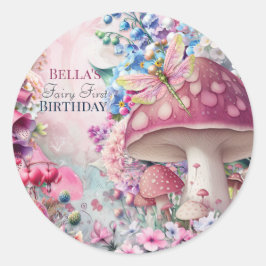 Magic Mushroom Fairy Bos Sticker