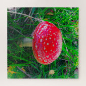 Magic Mushroom Fungi Red Natuur Schilderachtig bui Legpuzzel (Horizontaal)
