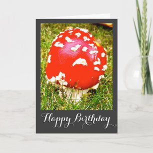 Magic Mushroom Happy Birthday Card Kaart