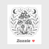 Magic Mushroom Night Sticker (Vel)